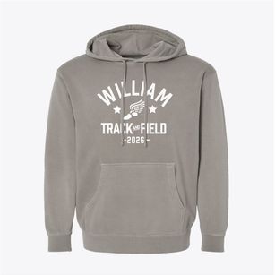 William R De Avila Elementary School Track and Field Pigment-Dyed Hoodie