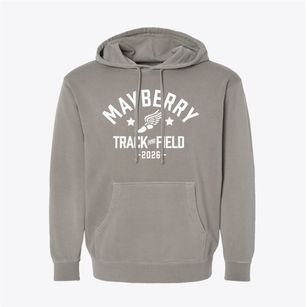 Mayberry Elementary School Track and Field Pigment-Dyed Hoodie