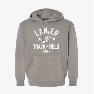 Lanier Elementary School Track and Field Pigment-Dyed Hoodie
