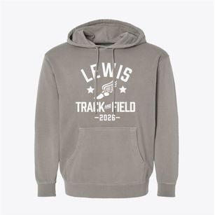 Lewis Elementary School Track and Field Pigment-Dyed Hoodie