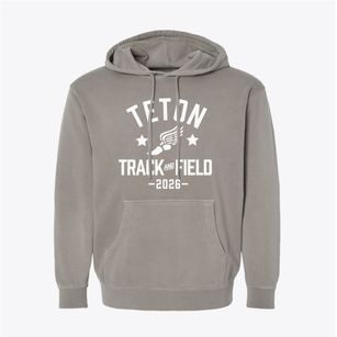 Teton Middle School Track and Field Pigment-Dyed Hoodie