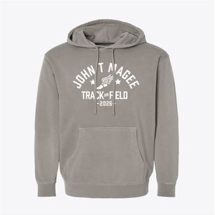 John T Magee Middle School Track and Field Pigment-Dyed Hoodie