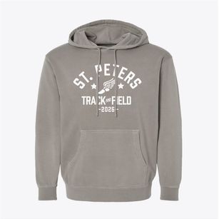 Saint Peters Elementary School Track and Field Pigment-Dyed Hoodie