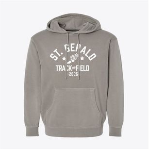 St. Gerald School Track and Field Pigment-Dyed Hoodie