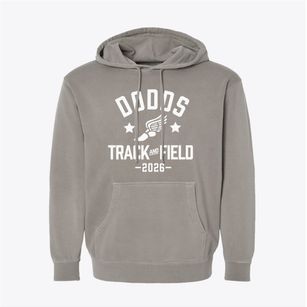 Dodds Preschool Elementary Track and Field Pigment-Dyed Hoodie