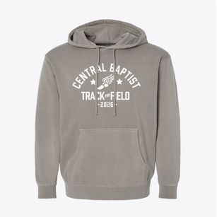Central Baptist School Track and Field Pigment-Dyed Hoodie