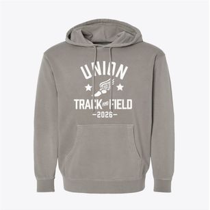 Union High School Track and Field Pigment-Dyed Hoodie