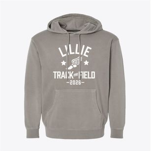 Lillie Middle School Track and Field Pigment-Dyed Hoodie