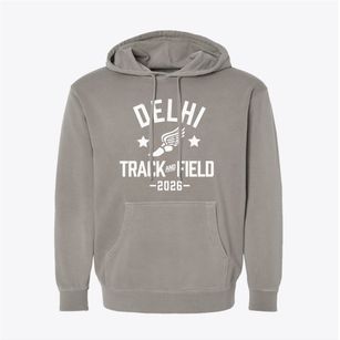 Delhi Elementary School Track and Field Pigment-Dyed Hoodie