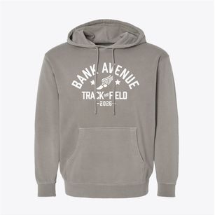 Bank Avenue Elementary School Track and Field Pigment-Dyed Hoodie