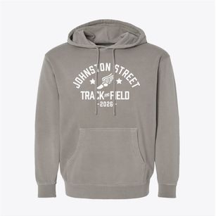 Johnston Street Elementary School Track and Field Pigment-Dyed Hoodie