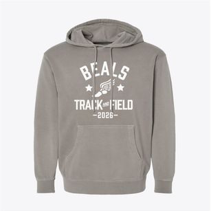 Beals Elementary School Track and Field Pigment-Dyed Hoodie
