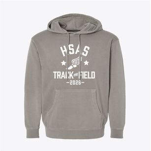Hot Springs Adventist School Track and Field Pigment-Dyed Hoodie