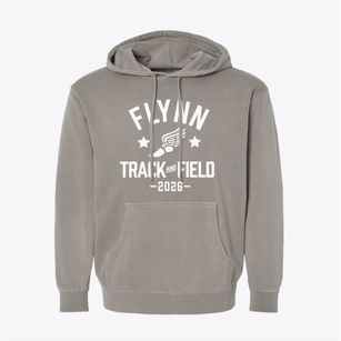 Flynn Middle School Track and Field Pigment-Dyed Hoodie