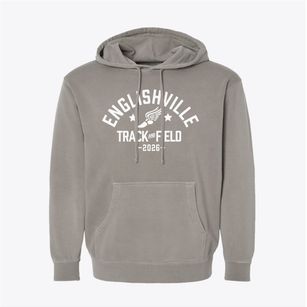 Englishville Alternative Education Track and Field Pigment-Dyed Hoodie