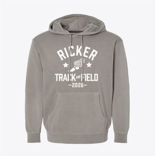 Ricker Middle School Track and Field Pigment-Dyed Hoodie
