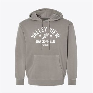 Valley View Middle School Track and Field Pigment-Dyed Hoodie