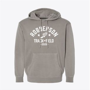 Robberson Elementary School Track and Field Pigment-Dyed Hoodie