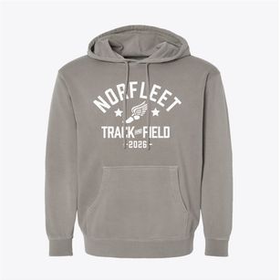 Norfleet Elementary School Track and Field Pigment-Dyed Hoodie
