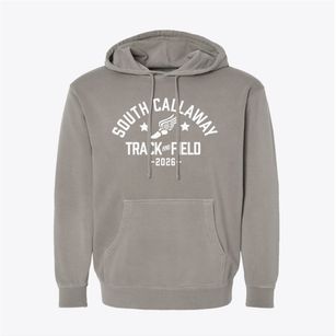 South Callaway R-ii High School Track and Field Pigment-Dyed Hoodie