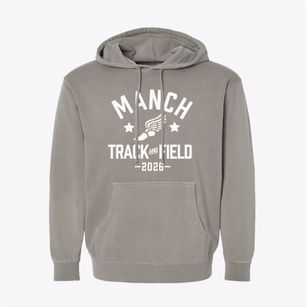 J.e. Manch Elementary School Track and Field Pigment-Dyed Hoodie