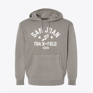 San Juan Elementary School Track and Field Pigment-Dyed Hoodie