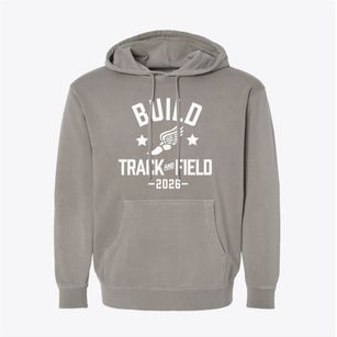Build Academy Track and Field Pigment-Dyed Hoodie