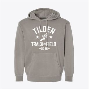 Tilden High School Track and Field Pigment-Dyed Hoodie