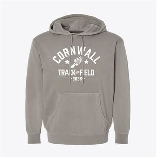 Cornwall Central High School Track and Field Pigment-Dyed Hoodie