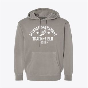 Blessed Sacrament School Track and Field Pigment-Dyed Hoodie