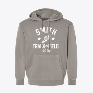 Smith Middle School Track and Field Pigment-Dyed Hoodie