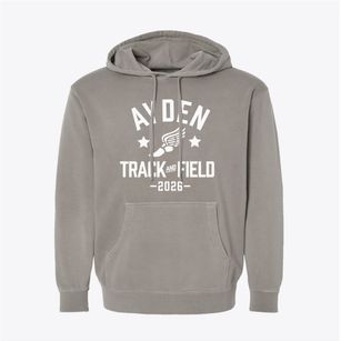 Ayden Elementary School Track and Field Pigment-Dyed Hoodie