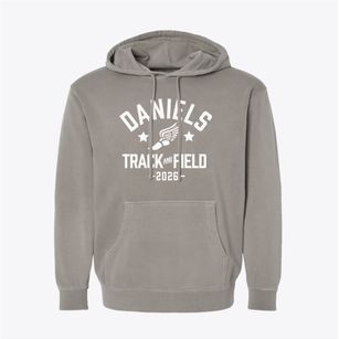 Daniels Middle School Track and Field Pigment-Dyed Hoodie