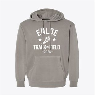 Enloe High School Track and Field Pigment-Dyed Hoodie