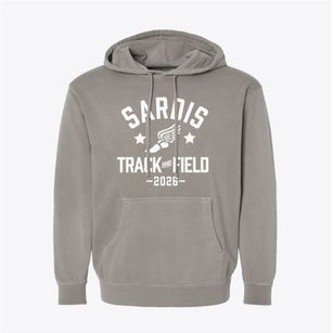 Sardis Elementary School Track and Field Pigment-Dyed Hoodie