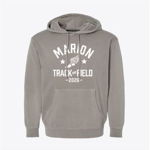 Marion Intermediate School Track and Field Pigment-Dyed Hoodie