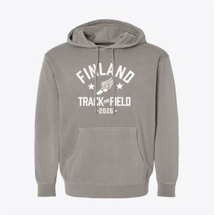 Finland Middle School Track and Field Pigment-Dyed Hoodie