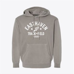 Easthaven Elementary School Track and Field Pigment-Dyed Hoodie