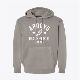 Arroyo Elementary School Track and Field Pigment-Dyed Hoodie