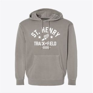 Saint Henry Middle School Track and Field Pigment-Dyed Hoodie