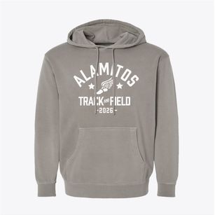 Alamitos Intermediate School Track and Field Pigment-Dyed Hoodie