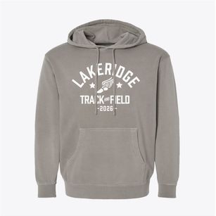 Lakeridge High School Track and Field Pigment-Dyed Hoodie