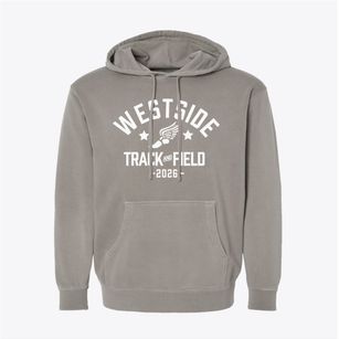 Westside Christian School Track and Field Pigment-Dyed Hoodie