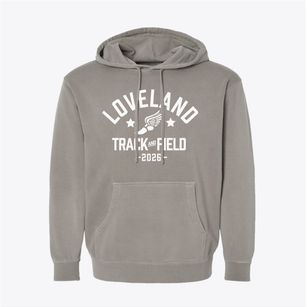 Loveland Academy Track and Field Pigment-Dyed Hoodie