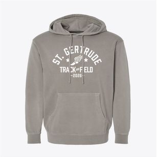 Saint Gertrude School Track and Field Pigment-Dyed Hoodie