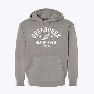 Overbrook Elementary School Track and Field Pigment-Dyed Hoodie