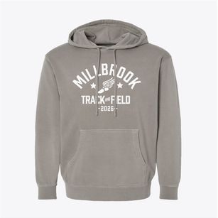 Millbrook Elementary School Track and Field Pigment-Dyed Hoodie