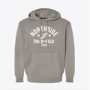 Northside Secondary Alternative School Track and Field Pigment-Dyed Hoodie