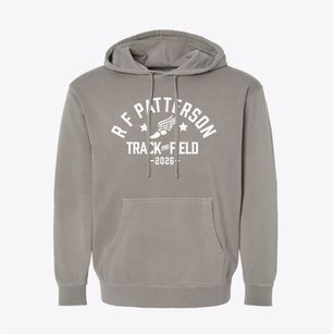 R F Patterson Elementary School Track and Field Pigment-Dyed Hoodie
