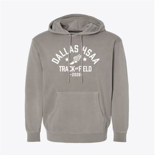 Dallas Hsaa Track and Field Pigment-Dyed Hoodie